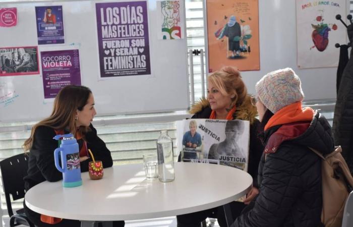 Thelma Fardín in Neuquén: asked for justice for the femicide of Silvia Cabañares