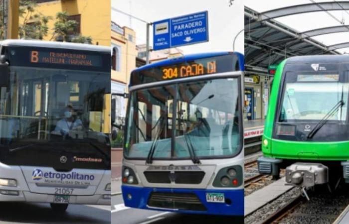 Find out the special schedule for public transport in Lima and Callao for this holiday, Saturday, June 29