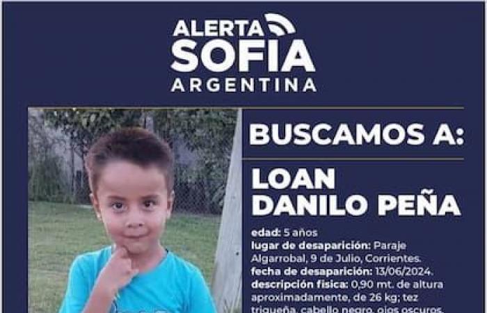 The disappearance of Loan, in Corrientes: minute by minute of the search for the five-year-old boy