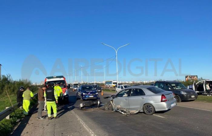 Triple crash on the Rosario Highway