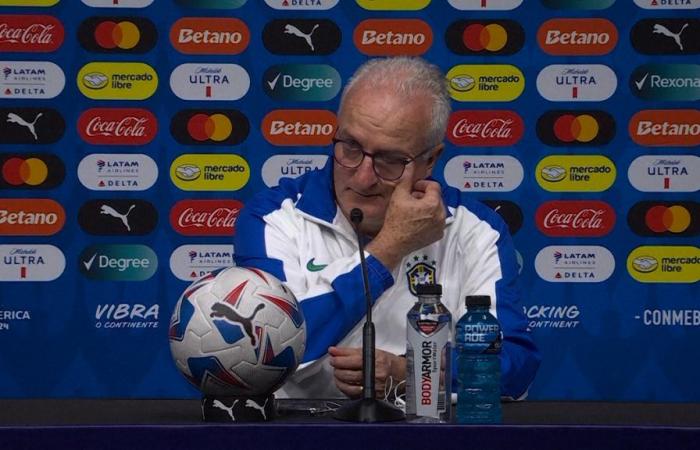 Dorival Júnior is emotional at a press conference after the death of his uncle ‘Dudu’