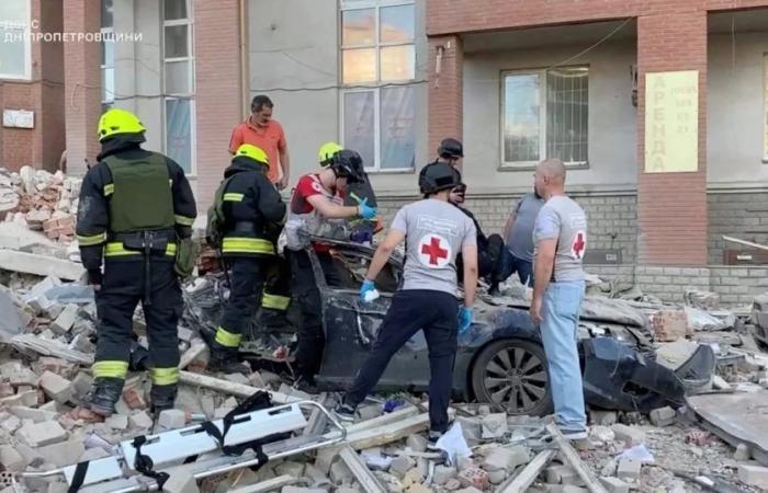 At least one dead and nine injured after Russian attack on residential building in Dnipro