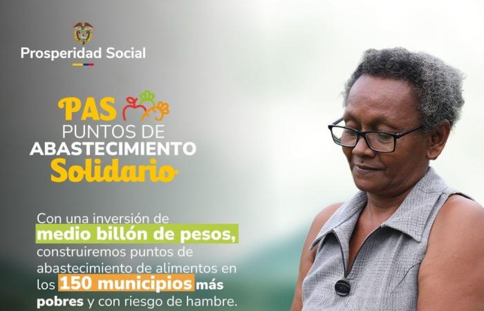 150 municipalities at risk of hunger will have solidarity supply points – Prosperidad Social