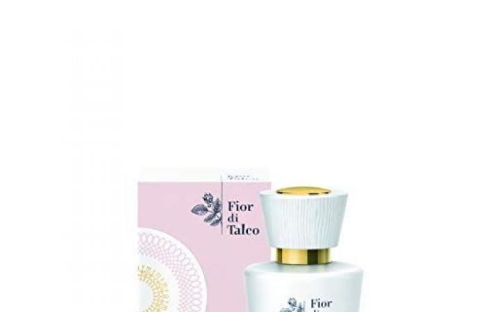 The perfume with a talcum and lemon scent with a sweet touch that you won’t take off in summer and costs €23