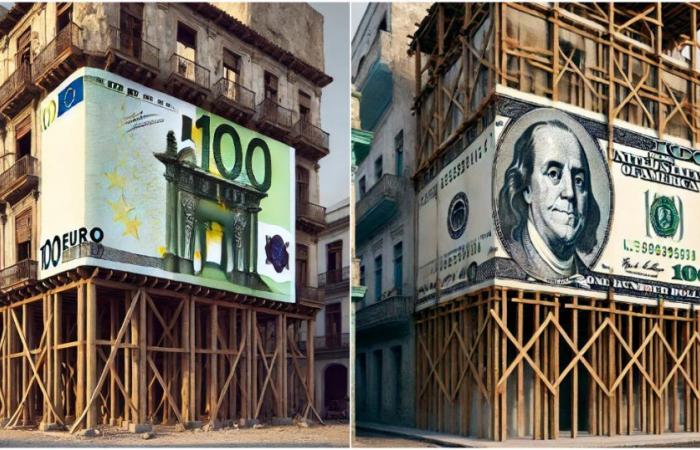 Apparent stability in the price of currencies in Cuba’s informal market and the fall of the euro