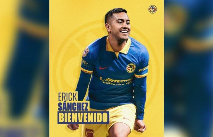 Erick Sánchez reinforces América… and shows off the new uniform