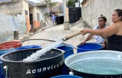 More than 200 families received a donation of water in Santa Marta