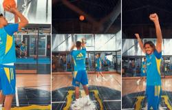 “Let’s see who scores the most?”: Chiquito Romero and Cavani did a basketball challenge at Boca Juniors practice