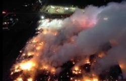 Lineage Logistic Warehouse fires continue to smolder; officials unable to identify end date