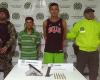 Four captured for carrying weapons in Magdalena
