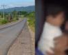 They found a baby walking barefoot in the middle of the road