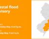 Coastal flood advisory issued for 3 NJ counties until 2 am Thursday