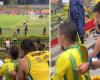Man employs unusual way to help visually impaired friend enjoy football match. Viral video wins hearts | Trending