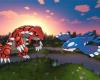 Minecraft player creates impressive figure of Kyogre and Groudon