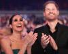 The Duke and Duchess of Sussex PRINCE HARRY and MEGHAN MARKLE reappear dancing at a public event in Nigeria