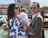 Nadia Ferreira Marc Anthony and her baby in Venice celebrating