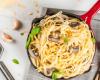 How to make creamy spaghetti with mushrooms: a step-by-step recipe