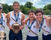 Second Varsity Four Wins Gold; All Three Boats Medal for Men’s Rowing at Dad Vail Regatta