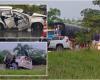 Three officials of the Government of Tolima suffered a spectacular accident