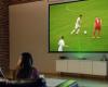 The mini laser projector to have a gigantic 120-inch screen where you can watch the Euro Cup in a big way