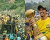 Bucaramanga players were received as heroes; Thousands of people took to the streets to celebrate the dream come true