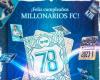 Millonarios celebrates its 78th birthday with Falcao as the main focus