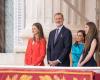 Queen Letizia and Infanta Sofía recycle ‘outfit’ and Princess Leonor is inspired by her mother on the 10th anniversary of the proclamation of Felipe VI