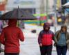 Meteorological Alarm is issued due to intense rainfall in a short time for the Metropolitan Region and five other regions