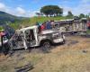 Three vehicles of the Public Force were incinerated in Buenos Aires, Cauca