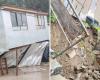 Landslides and landslides affect San Roque and Monjas hills in Valparaíso: A house collapsed
