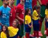 The particular reaction of a girl with Cristiano Ronaldo in the run-up to Portugal’s victory in the Euro Cup