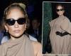 Jennifer Lopez, without Ben Affleck in Paris but with a scandalous look in the front row of Dior