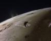 Lava calderas spread across the entire surface of the moon Io