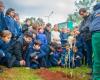 Inauguration of sign and planting of the Historic Sarandí
